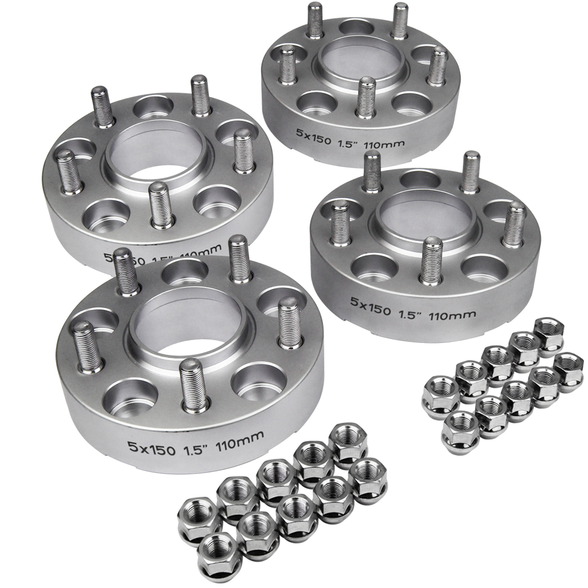 4pc 1.5" Inch Hub Centric Wheel Spacers w/ Lip Lexus LX570 LX470 Toyota