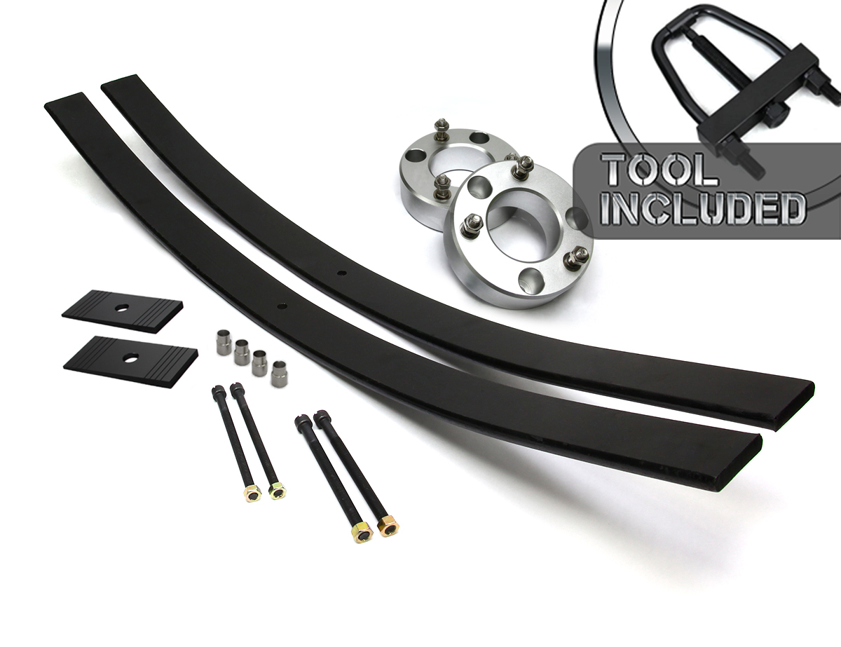 strut spacers leaf spring add-a-leaf lift kit chevy silverado gmc sierra