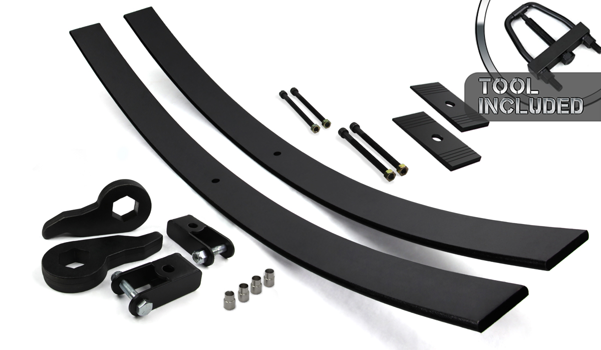 8800 K1500 K2500 K3500 3" Full Add a Leaf Leveling Lift Kit /Shims
