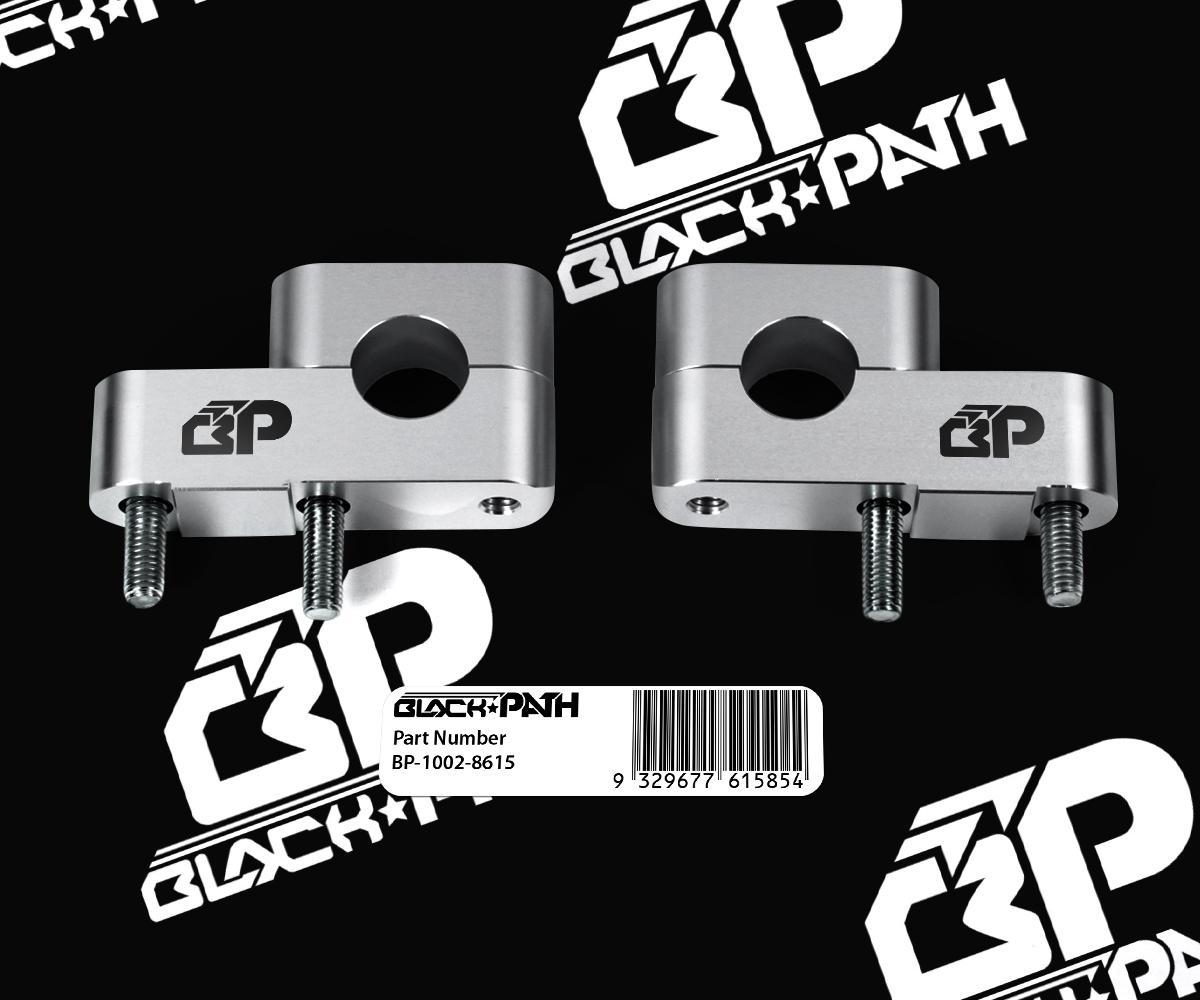 BP Suzuki DR650 1" Up 1.25" Back Silver Handlebar Risers