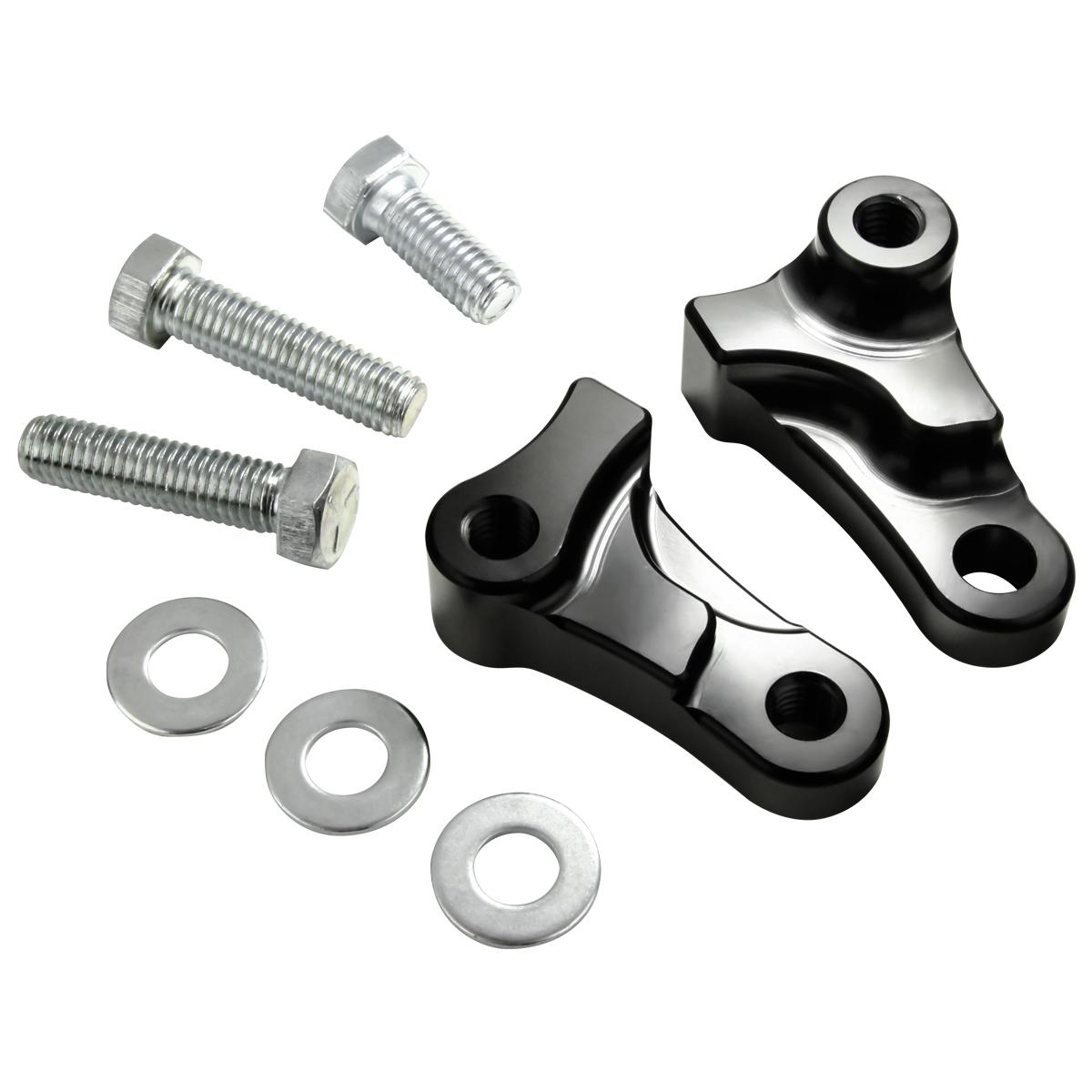 20062015 Harley Davidson Dyna 1.75" Slam Drop Rear Lowering Kit Black