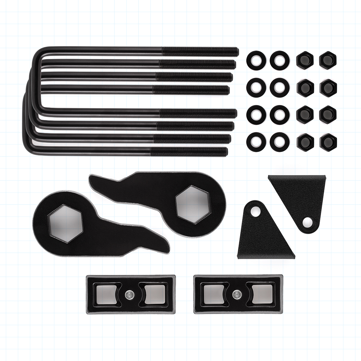 For 88-99 Chevy GMC K2500 K3500 4WD Full 3 inch Steel Keys Blocks Lift Kit Extenders