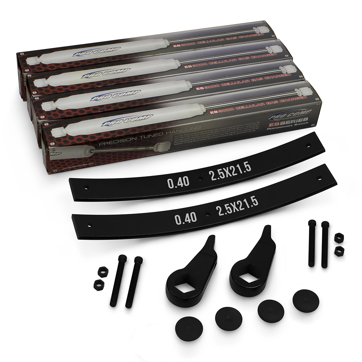 2" Rear Leveling Lift Kit w/ ProComp Shocks 4WD For 98-11 Ford Ranger 3" Front
