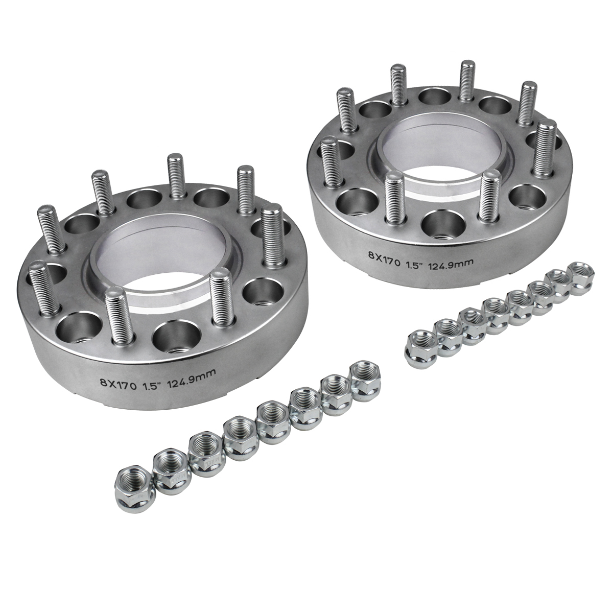 2pc 1.5" Inch Hub Centric Wheel Spacers w/ Lip 0520 Ford F250 F350