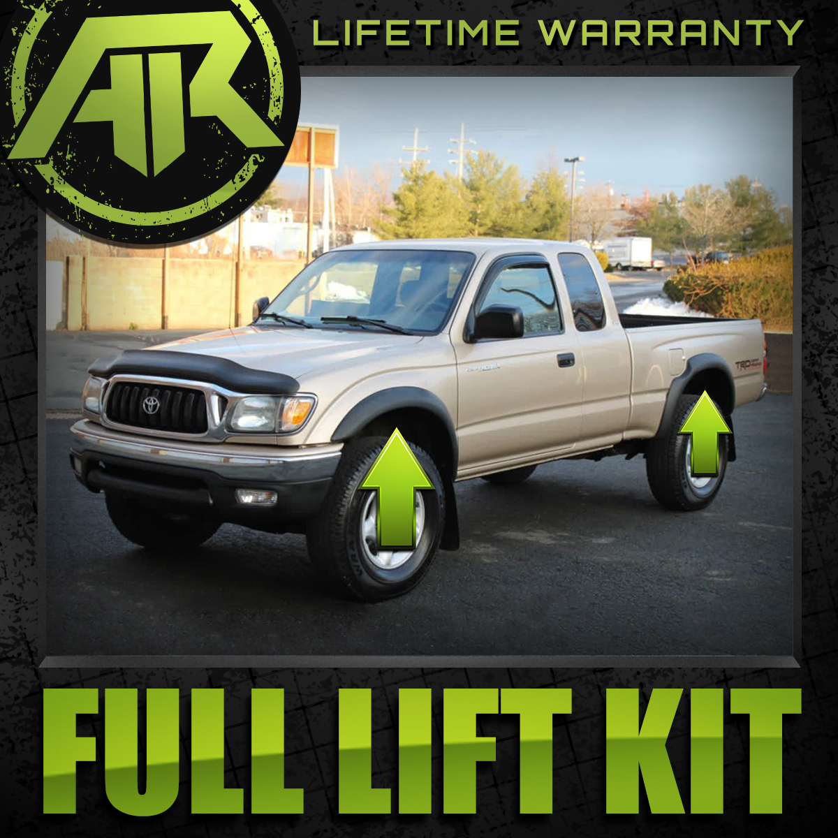 3/" Fr 2/" Rr FULL LIFT LEVELING KIT FOR 1996-2004 Toyota Tacoma 2WD 4WD