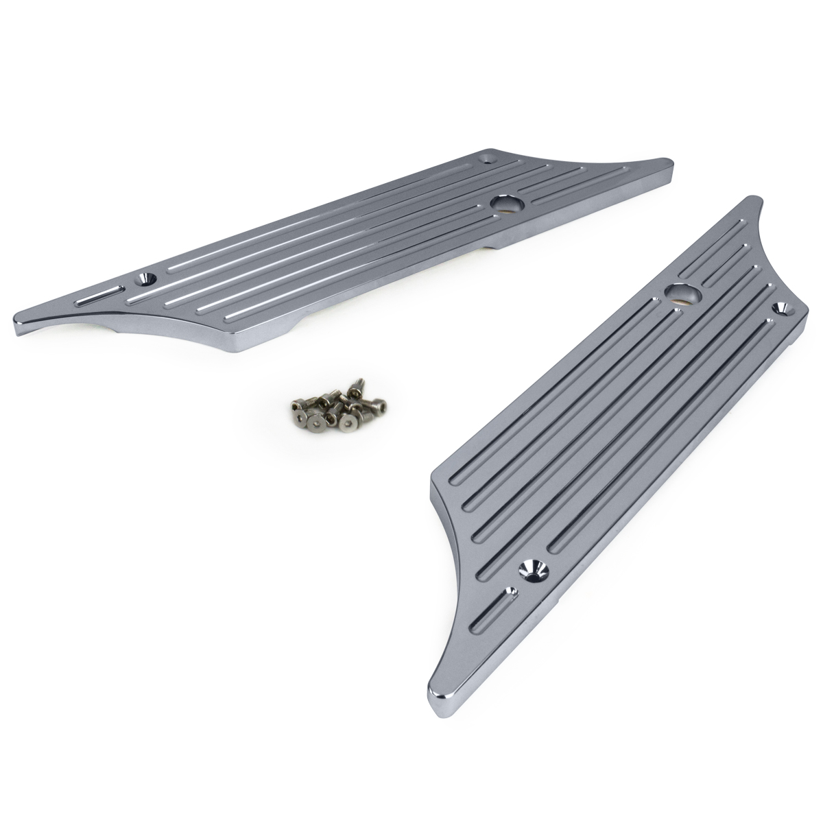 Luggage Saddle Bag Latch Covers 1993-2013 Harley Dresser Chrome FLH FLT