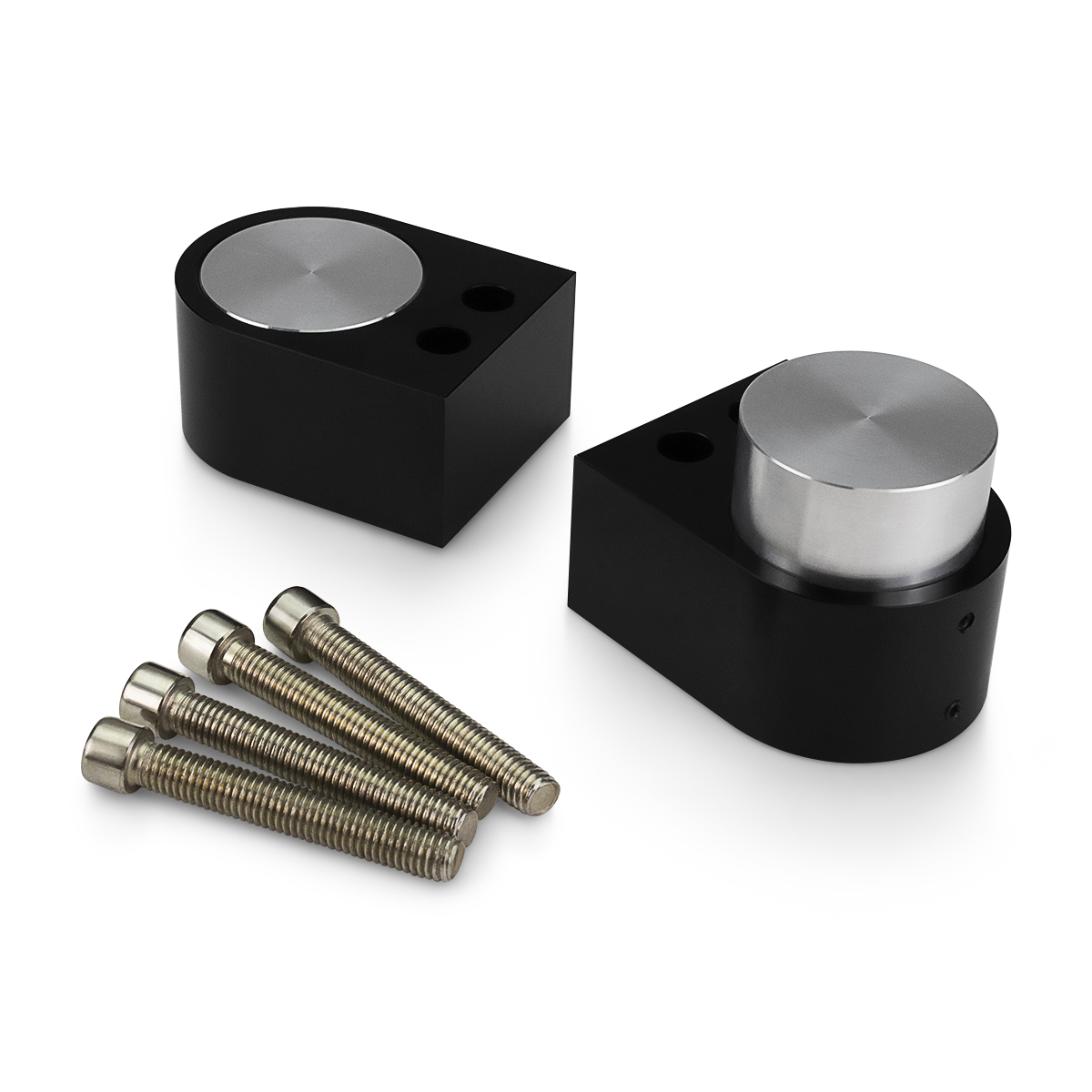 1.25 Inch Black Handlebar Risers 