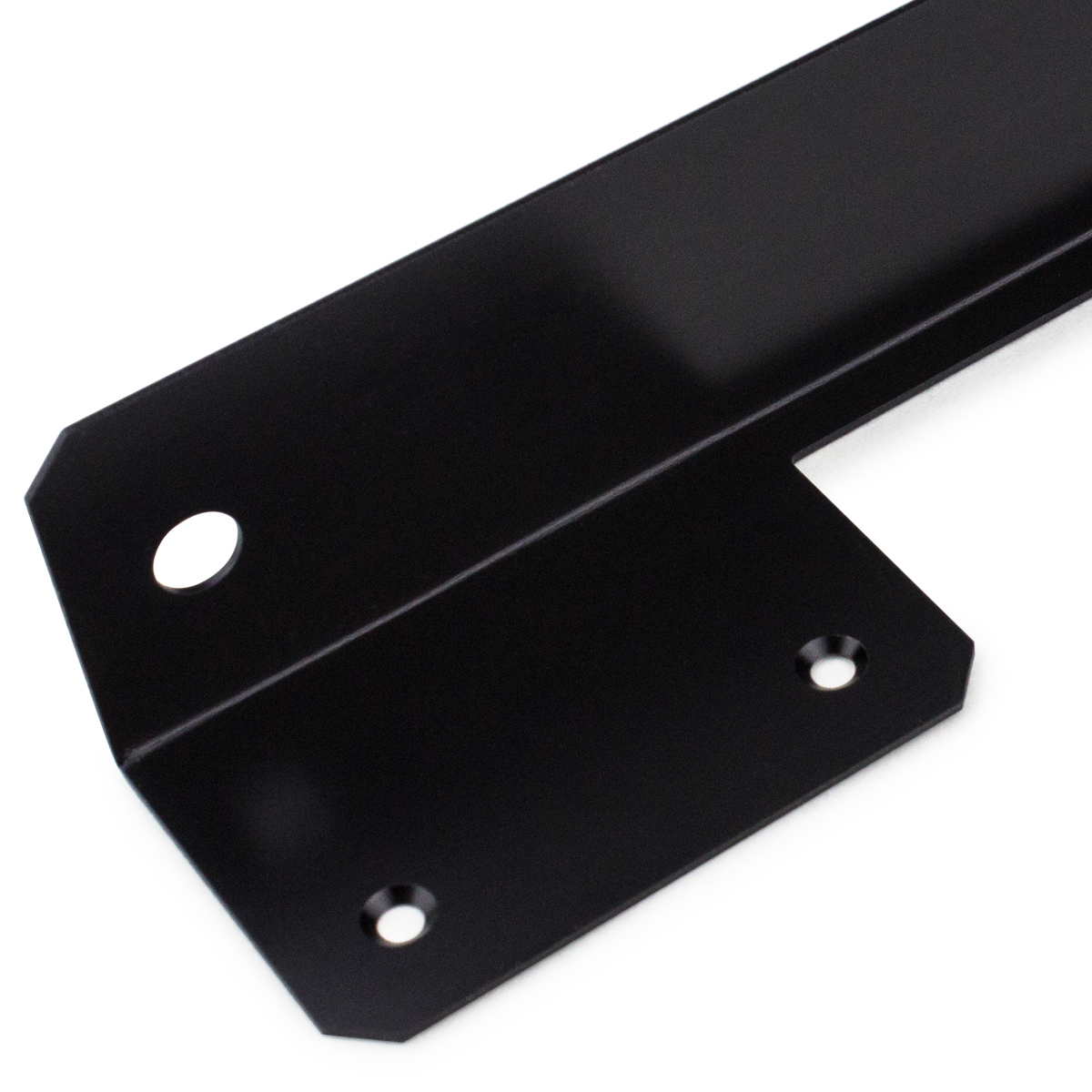 Universal Black Front Bumper License Plate Mount Bracket Bar Holder