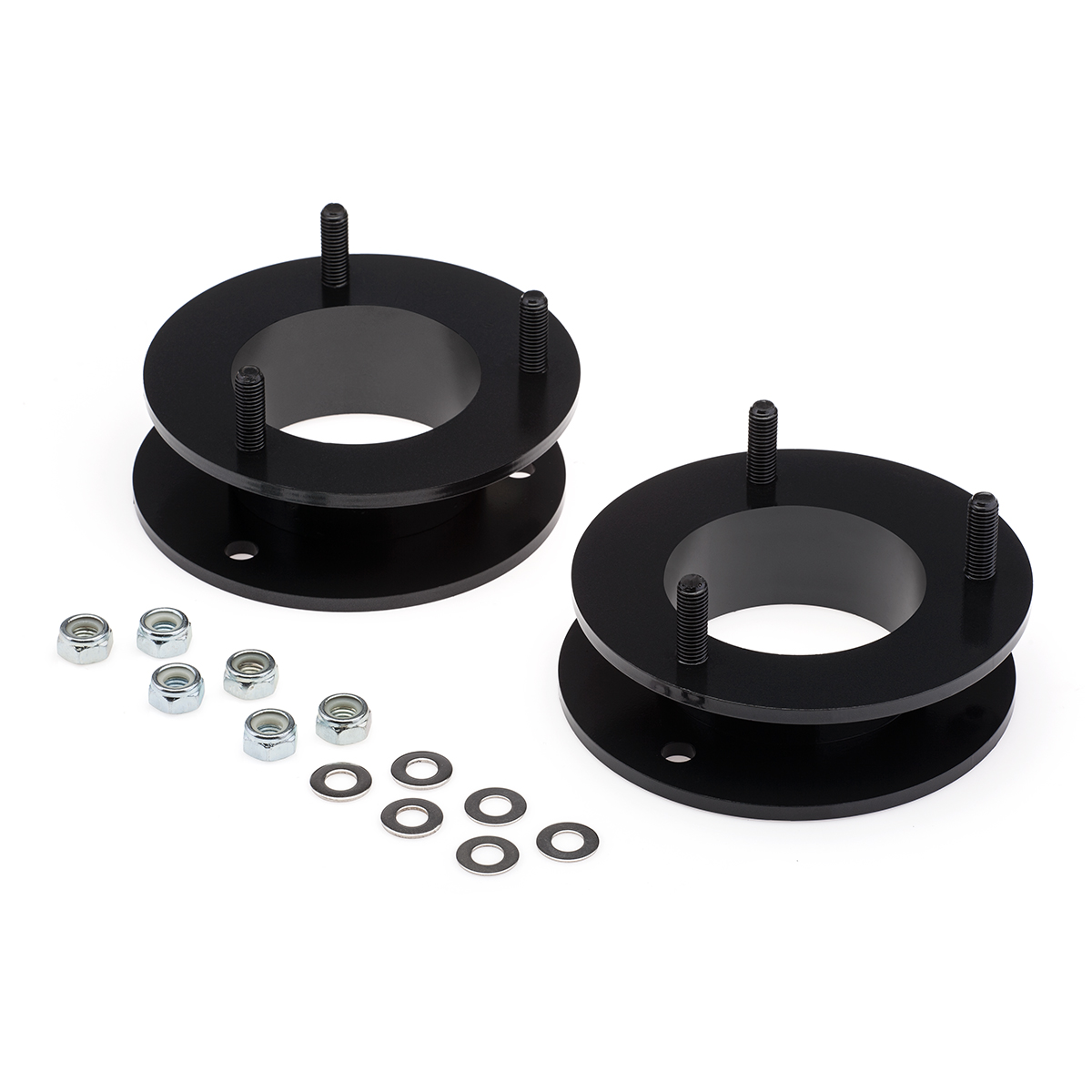 2" Front Leveling Lift Kit For 2004-2023 Ford F150 2WD/4WD - Black Aluminum Spacers 2 thumbnail image