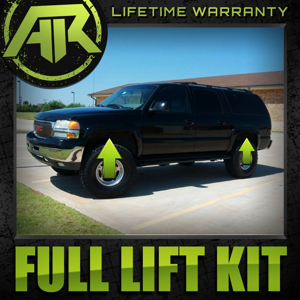 00-06 Chevy Suburban 1500 4X4 Steel 3/" Front 1.5/" Rear Complete Level Lift Kit