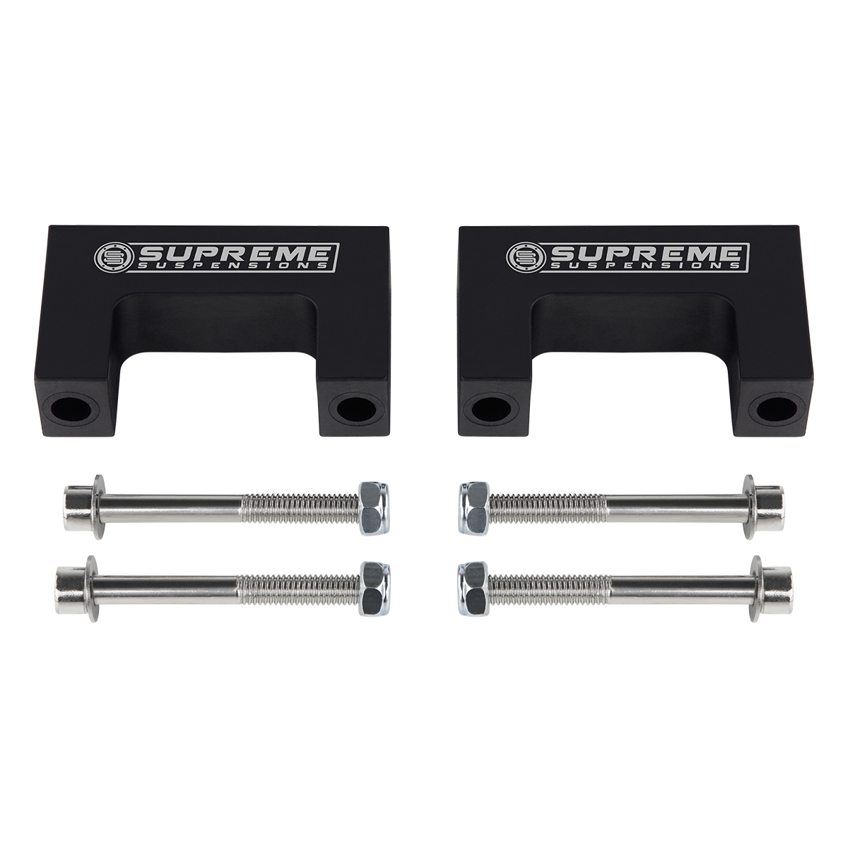 Rear Bowtie Style Shock Extenders For 2 Lifted Buick Models 2.75 inch Wide Mounts