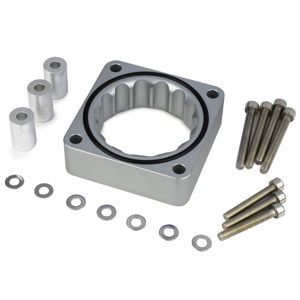 87-04 Jeep Wrangler Grand Cherokee YJ WJ XJ Silver Throttle Body Spacer